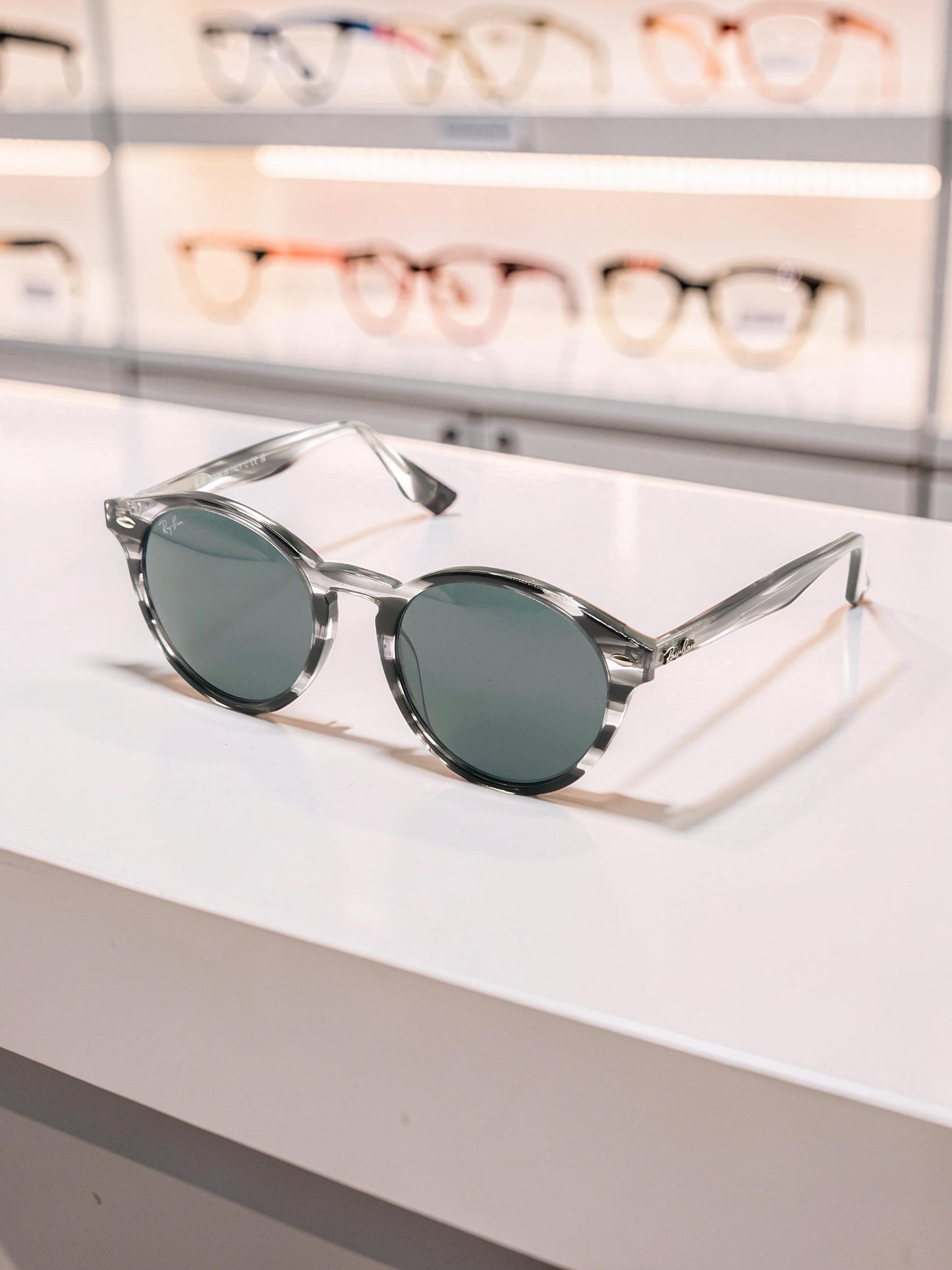 Occhiali da sole 2180 6430/87 Grigio Trasparente - Lenti Grigio Scuro