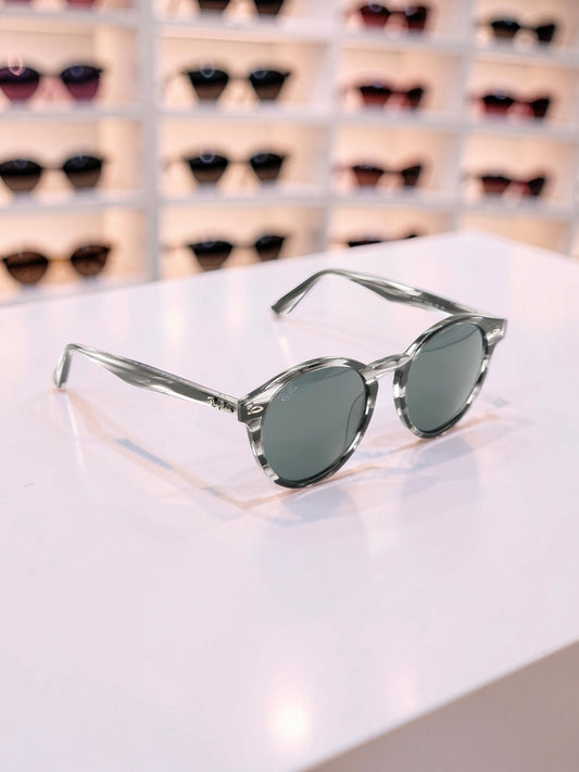 Occhiali da sole 2180 6430/87 Grigio Trasparente - Lenti Grigio Scuro