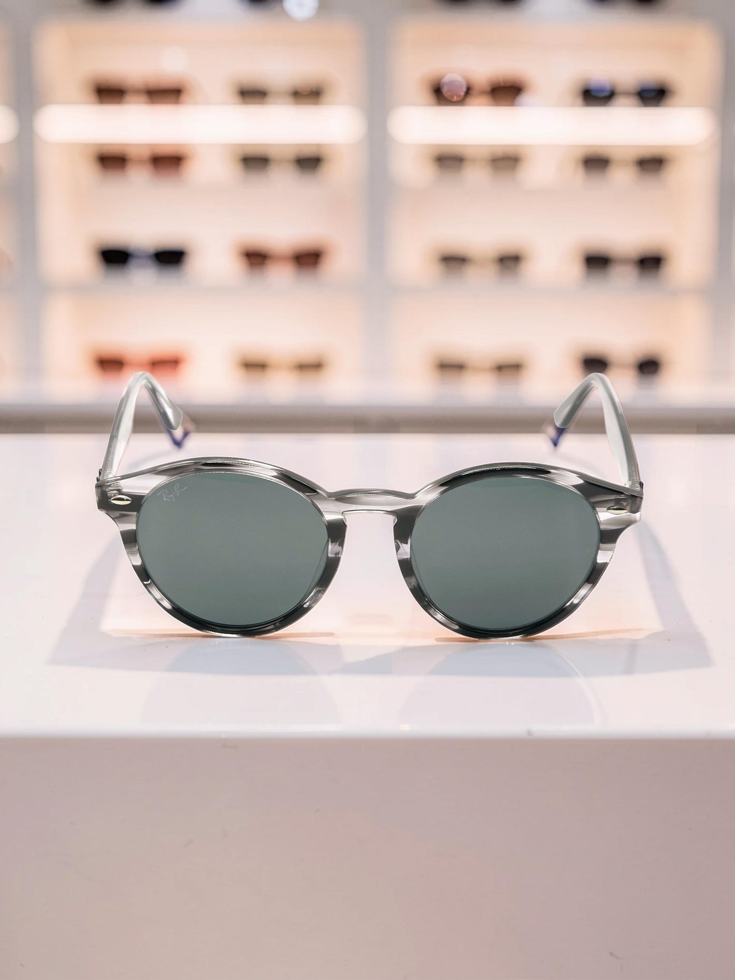 Occhiali da sole 2180 6430/87 Grigio Trasparente - Lenti Grigio Scuro