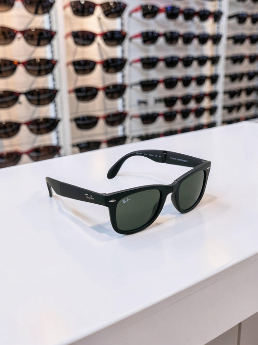 Sunglasses Occhiali da Sole Lunettes 4105 601S Matte Black/Nero Opaco - Green/Verde Lenses UV400
