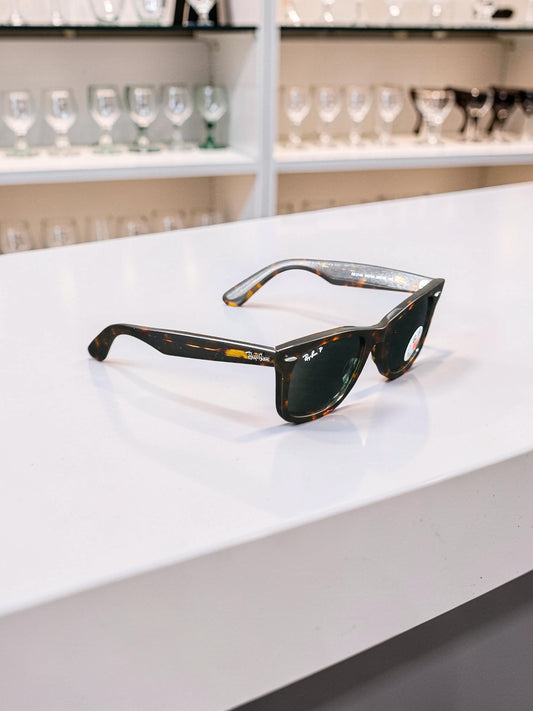 Sunglasses Occhiali da Sole Lunettes 2140 902/58 Tortoise/Tartarugato - Green Polarized Lenses UV400