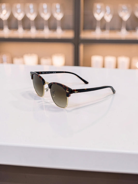 Ray-Ban Clubmaster RB 3016 902/51 Tartarugato Havana con Lenti Marroni Sfumate