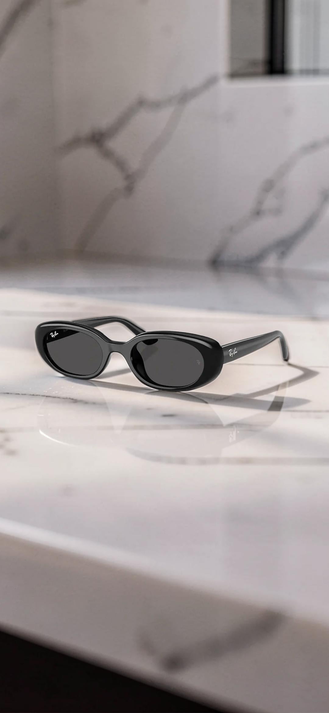 Occhiali da sole 4441D 6677/71 Nero Opaco - Lenti Verde Scuro