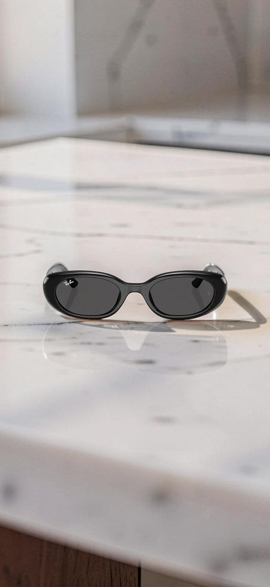 Sunglasses Occhiali da Sole Lunettes 4441D 6677/71 Black/Nero - Dark Green/Verde Scuro Lenses UV400