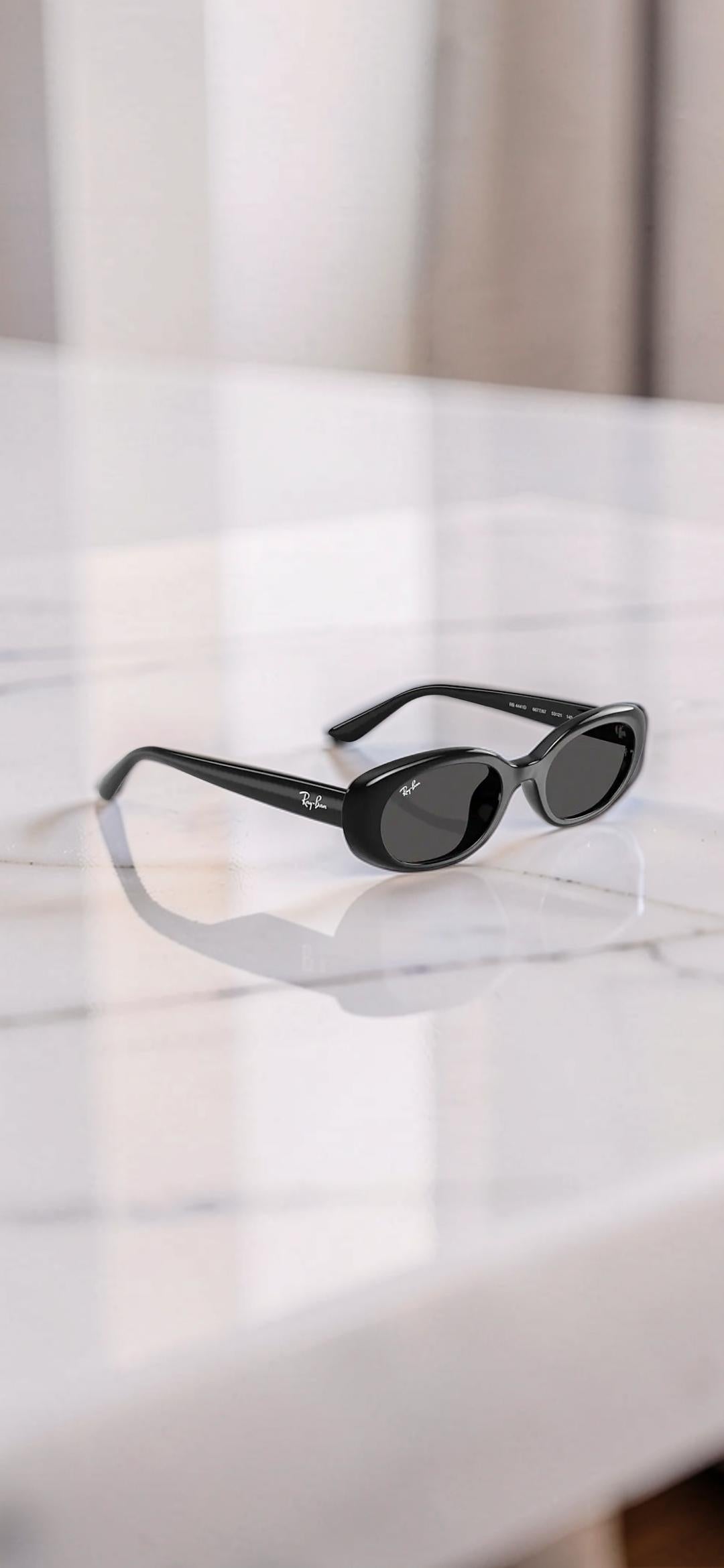 Occhiali da sole 4441D 6677/71 Nero Opaco - Lenti Verde Scuro