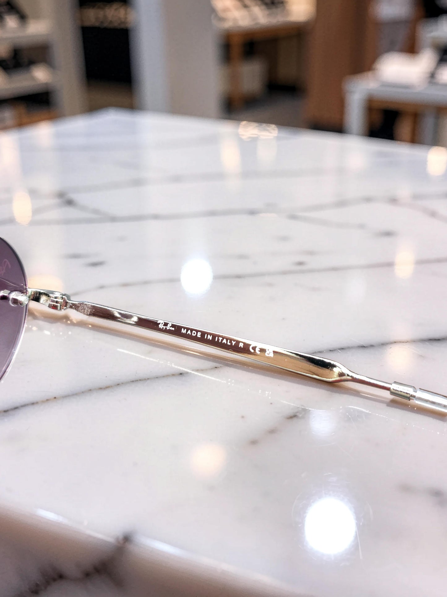 Occhiali da sole 3767 003/8H Argento con Lenti Viola Sfumate – Taglia 54