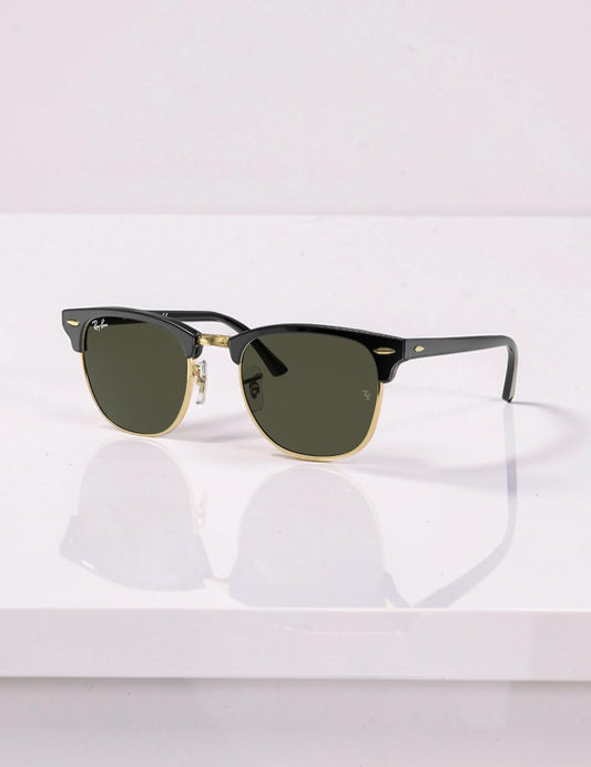 Occhiali da sole 3016 W0365 Nero Lucido e Oro con Lenti Verde G-15 Taglia 51