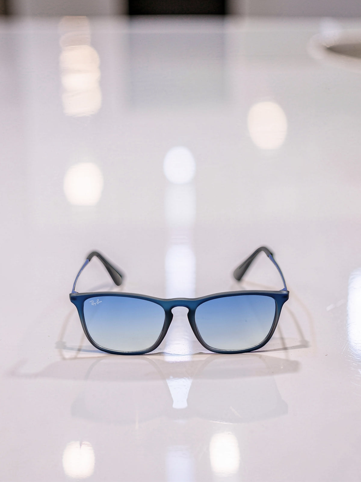 Sunglasses Occhiali da Sole Lunettes 4187 6225/19 Rubber Blue/Blu Gommato - Blue Gradient/Blu Sfumato Lenses UV400