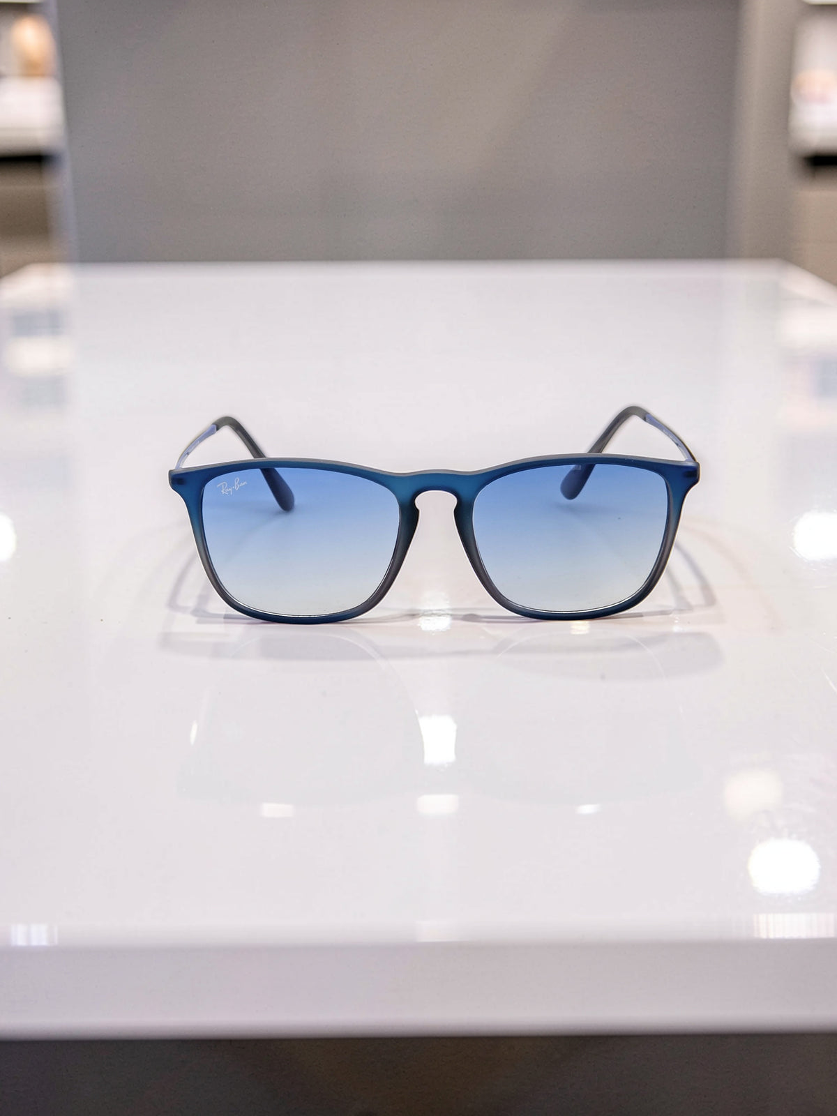 Sunglasses Occhiali da Sole Lunettes 4187 6225/19 Rubber Blue/Blu Gommato - Blue Gradient/Blu Sfumato Lenses UV400