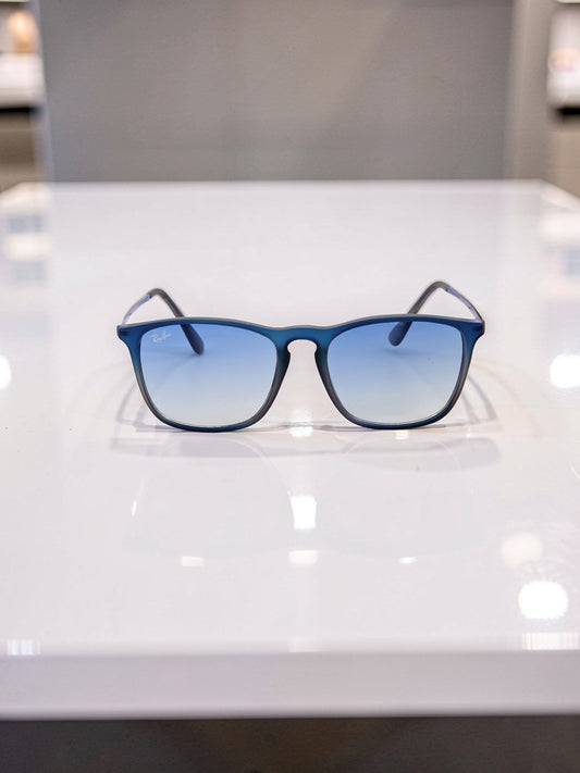 Sunglasses Occhiali da Sole Lunettes 4187 6225/19 Rubber Blue/Blu Gommato - Blue Gradient/Blu Sfumato Lenses UV400