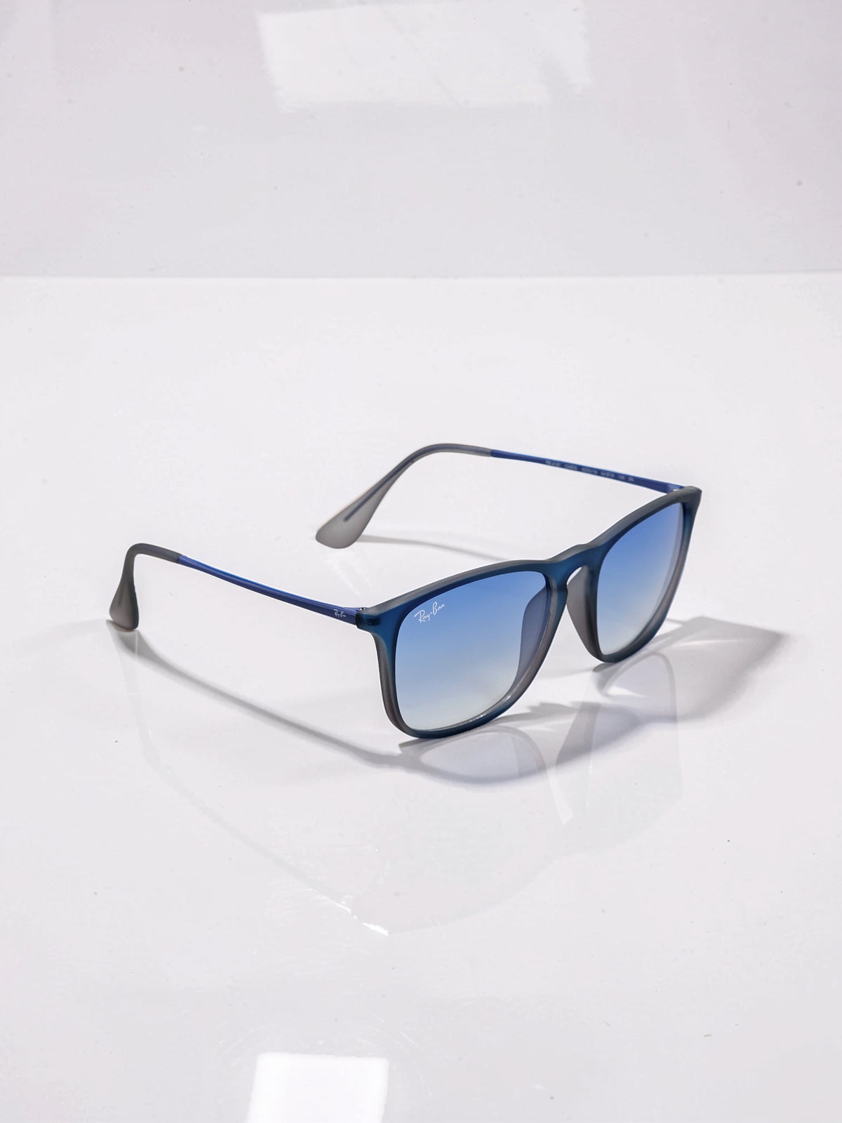 Sunglasses Occhiali da Sole Lunettes 4187 6225/19 Rubber Blue/Blu Gommato - Blue Gradient/Blu Sfumato Lenses UV400