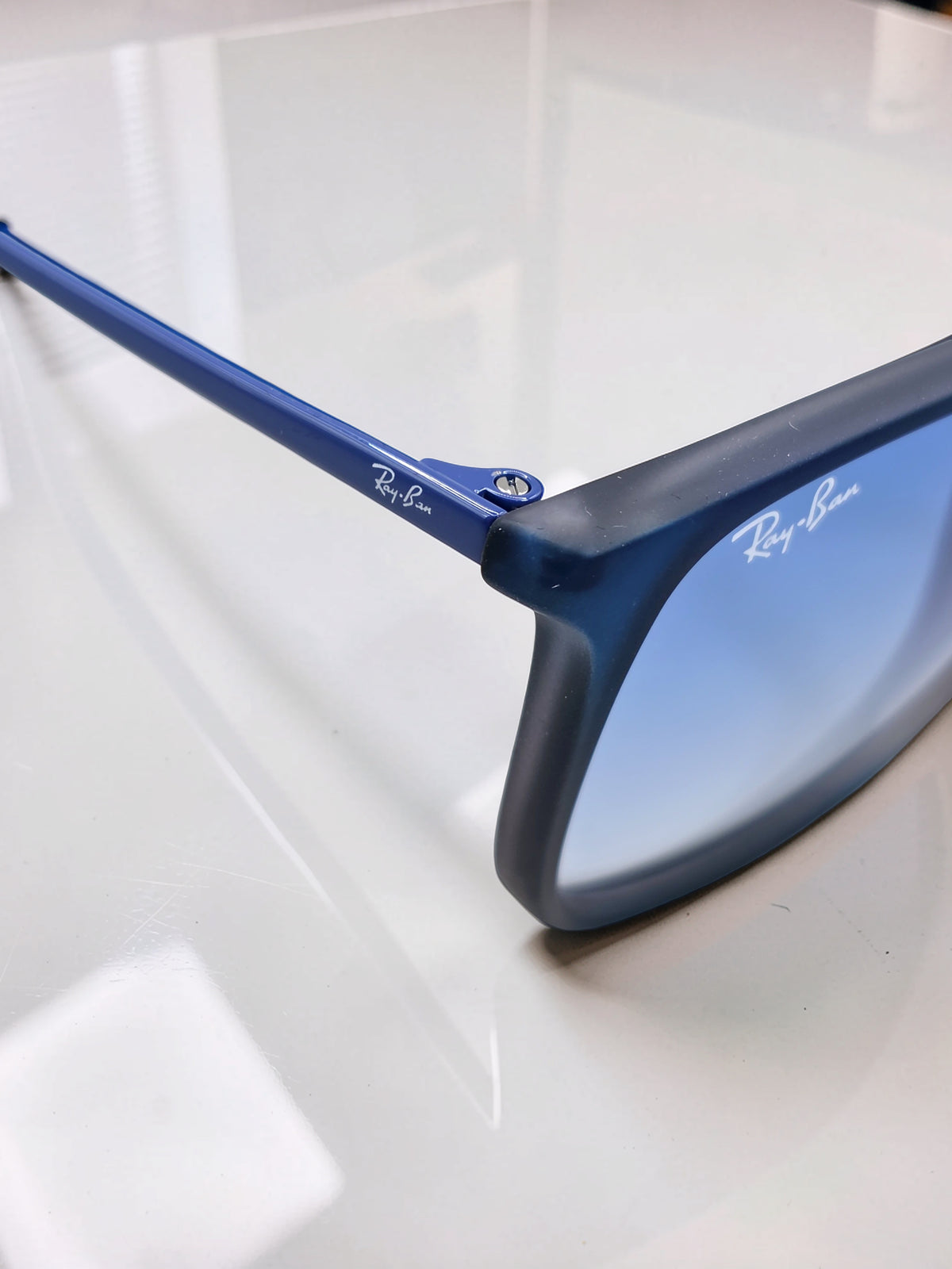 Sunglasses Occhiali da Sole Lunettes 4187 6225/19 Rubber Blue/Blu Gommato - Blue Gradient/Blu Sfumato Lenses UV400