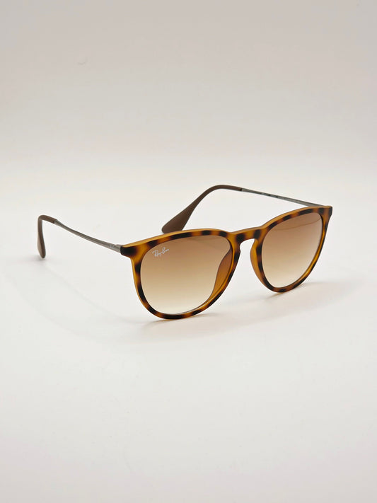Sunglasses Occhiali da Sole Lunettes 4171 865/13 Rubber Havana - Brown Gradient Lenses UV400