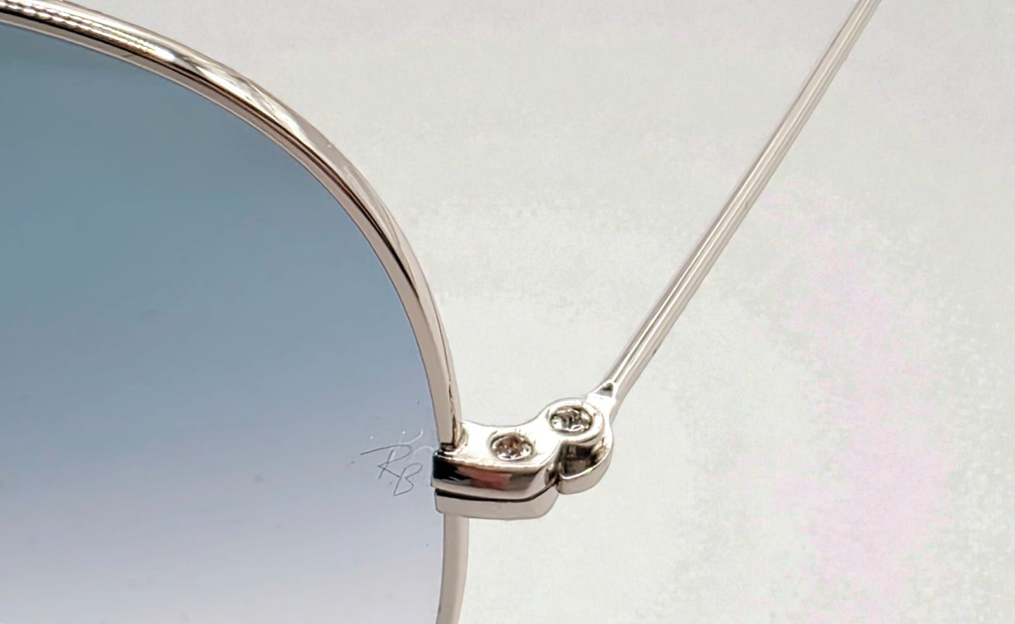 Occhiali da sole 3025 003/3F Argento - Lenti Blu Sfumate – Taglia 58-14-135