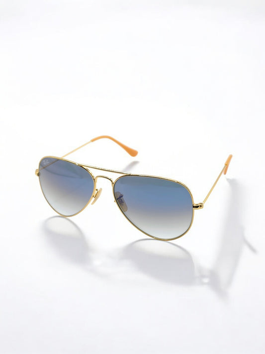 Ray-Ban Aviator Large Metal RB 3025 001/3F: L'Icona in Oro e Blu Sfumato