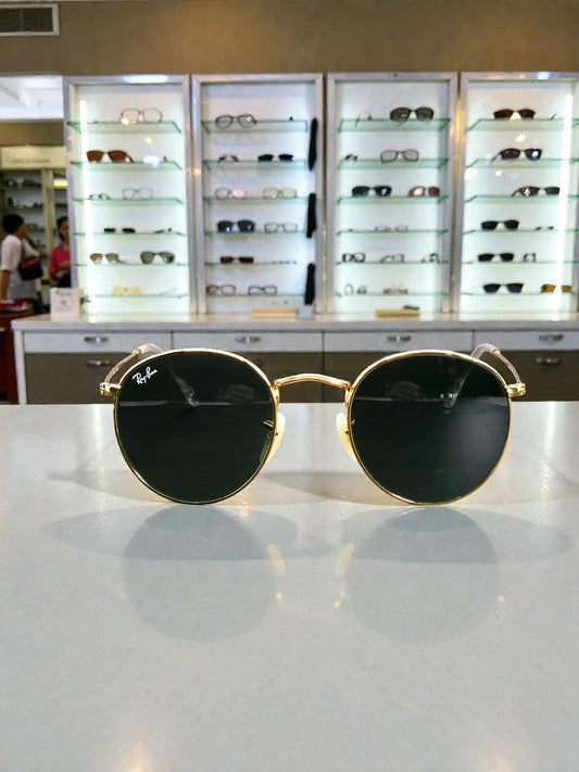 Ray-Ban Round Metal RB 3447 001 Oro con Lenti Verdi G-15 – Taglia 50-21-145