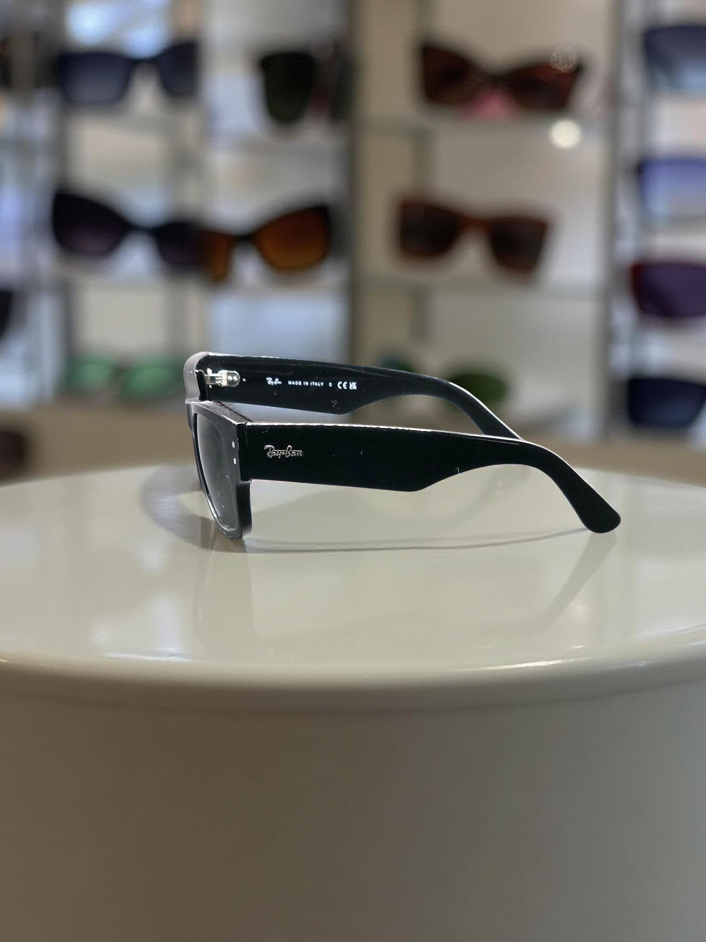 Ray-Ban Mega Wayfarer RB 0840S 901/B1 Nero Lucido con Lenti Grigie Classiche