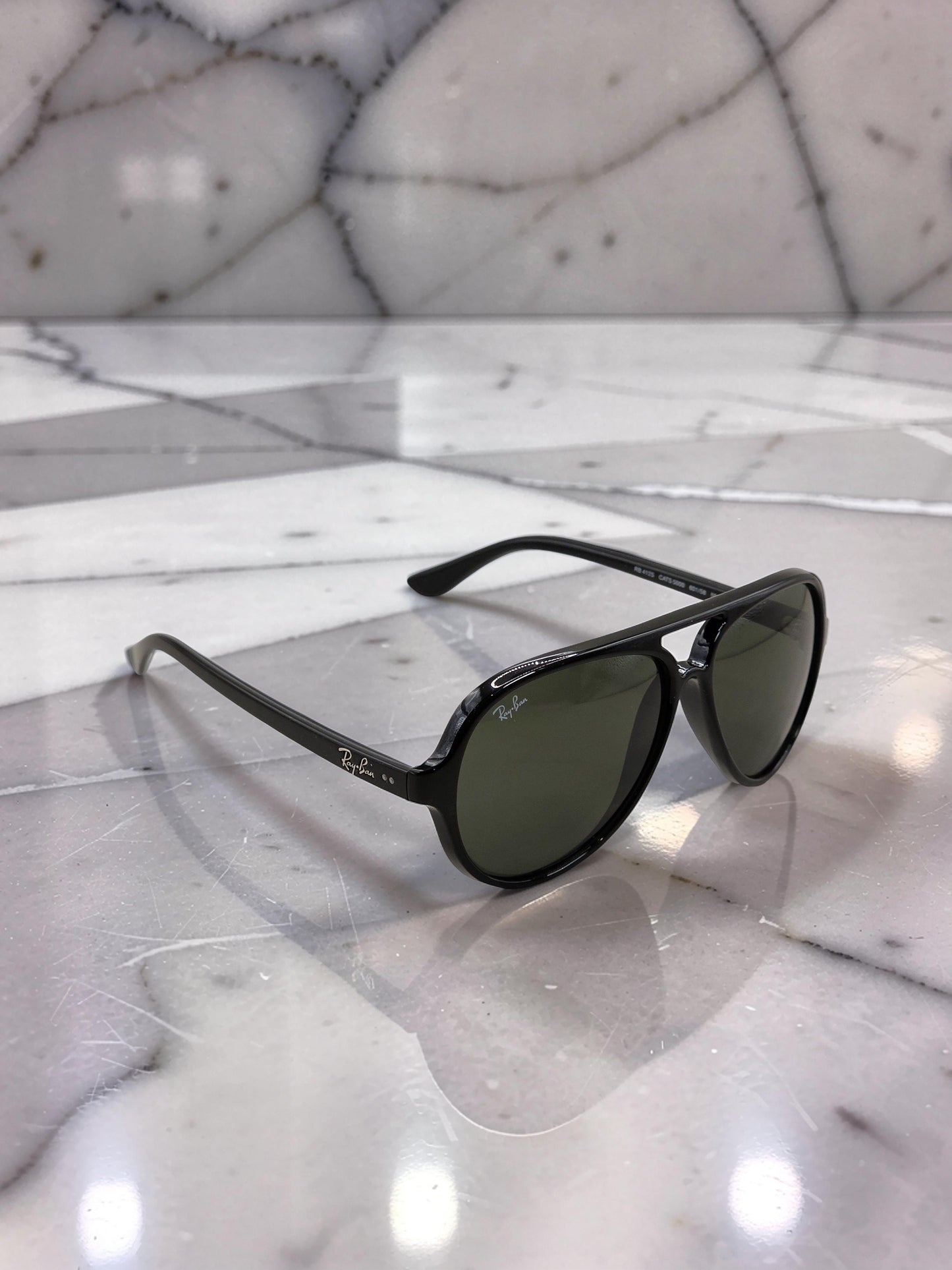 Occhiali da sole 4125 601/58 Nero Lucido con Lenti Verde G-15 Polarizzate – Taglia 59