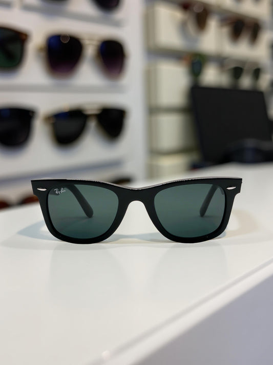 Ray-Ban Original Wayfarer RB 2140 901/A Nero Lenti G-15 Classiche – Taglia 50