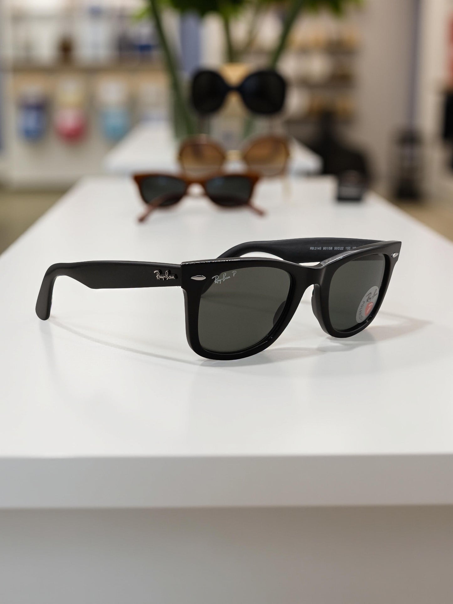 Ray-Ban Wayfarer RB 2140 901/58 POLARIZZATI taglia 50 22