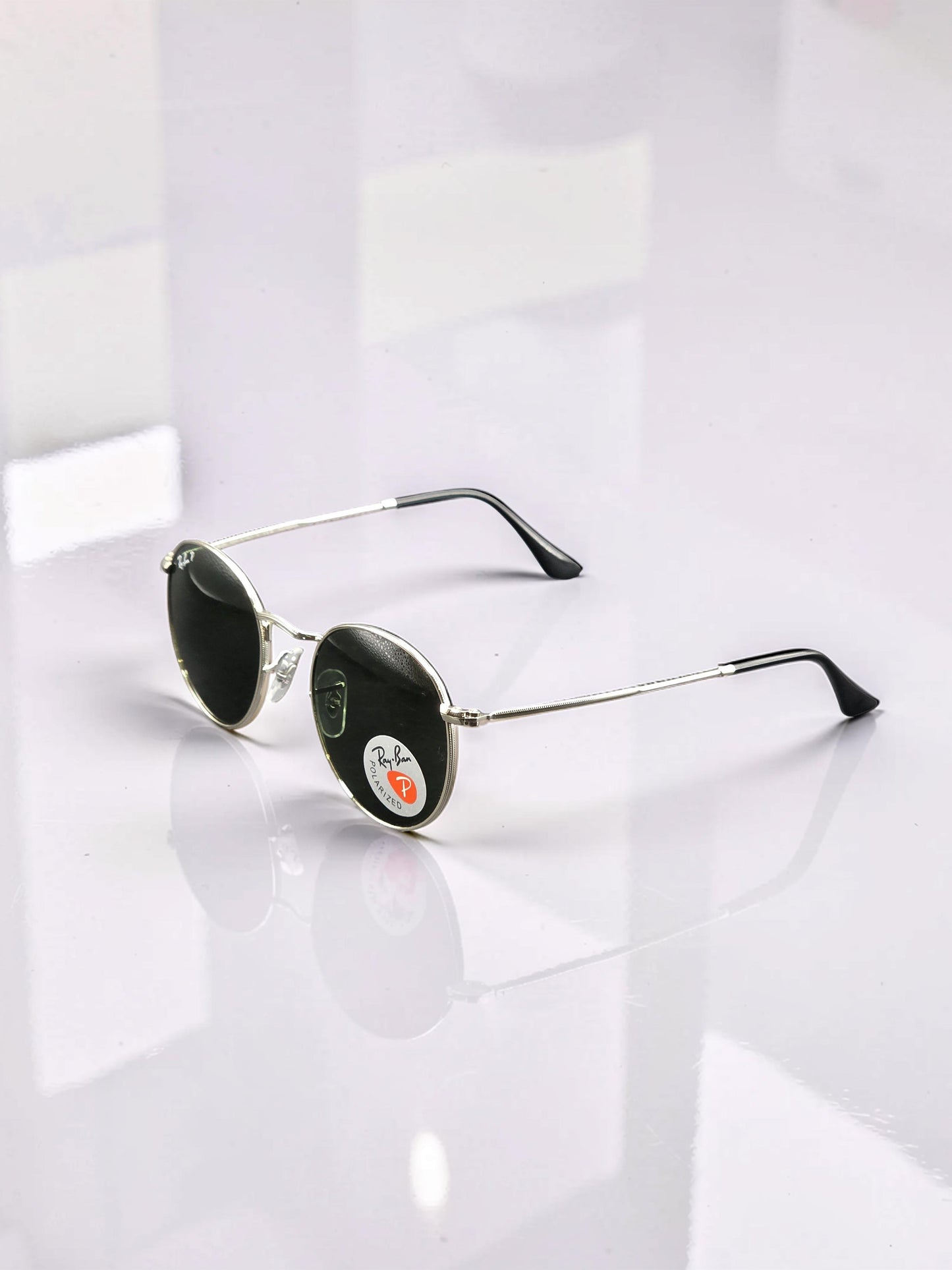 Occhiali da sole 3447 003/58 Argento Lucido con Lenti Verde Polarizzate – Taglia 50