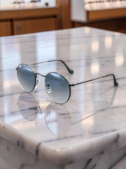 Sunglasses Occhiali da Sole Lunettes 3447 006/3F Matte Black/Nero Opaco - Light Blue Gradient Lenses UV400
