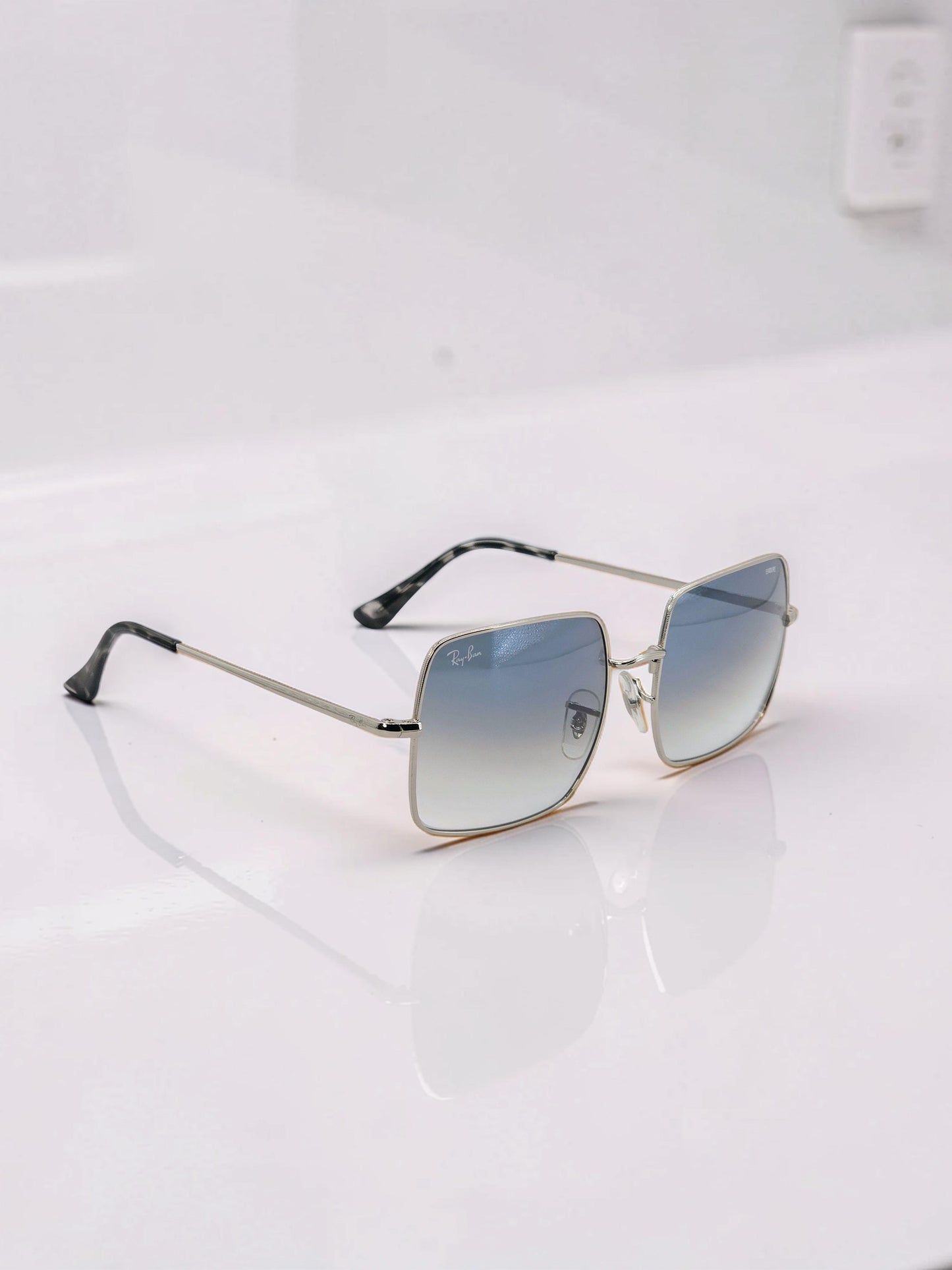Occhiali da sole 1971 9149/3F Argento Lucido con Lenti Azzurre Sfumate – Taglia 54