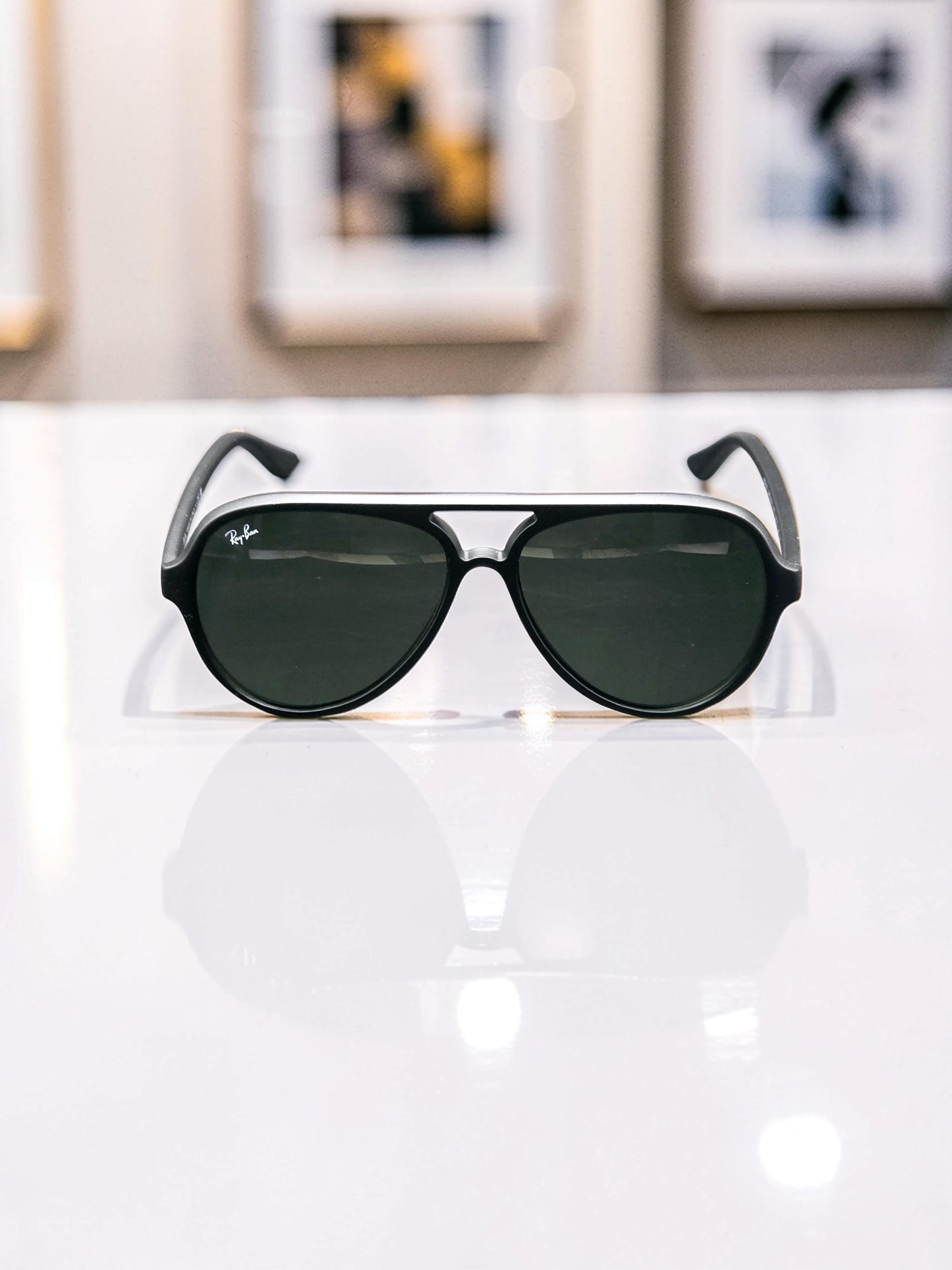 Occhiali da sole 4125 601S Nero Opaco con Lenti Verde Classico G-15 – Taglia 59