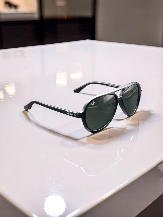Occhiali da sole 4125 601S Nero Opaco con Lenti Verde Classico G-15 – Taglia 59