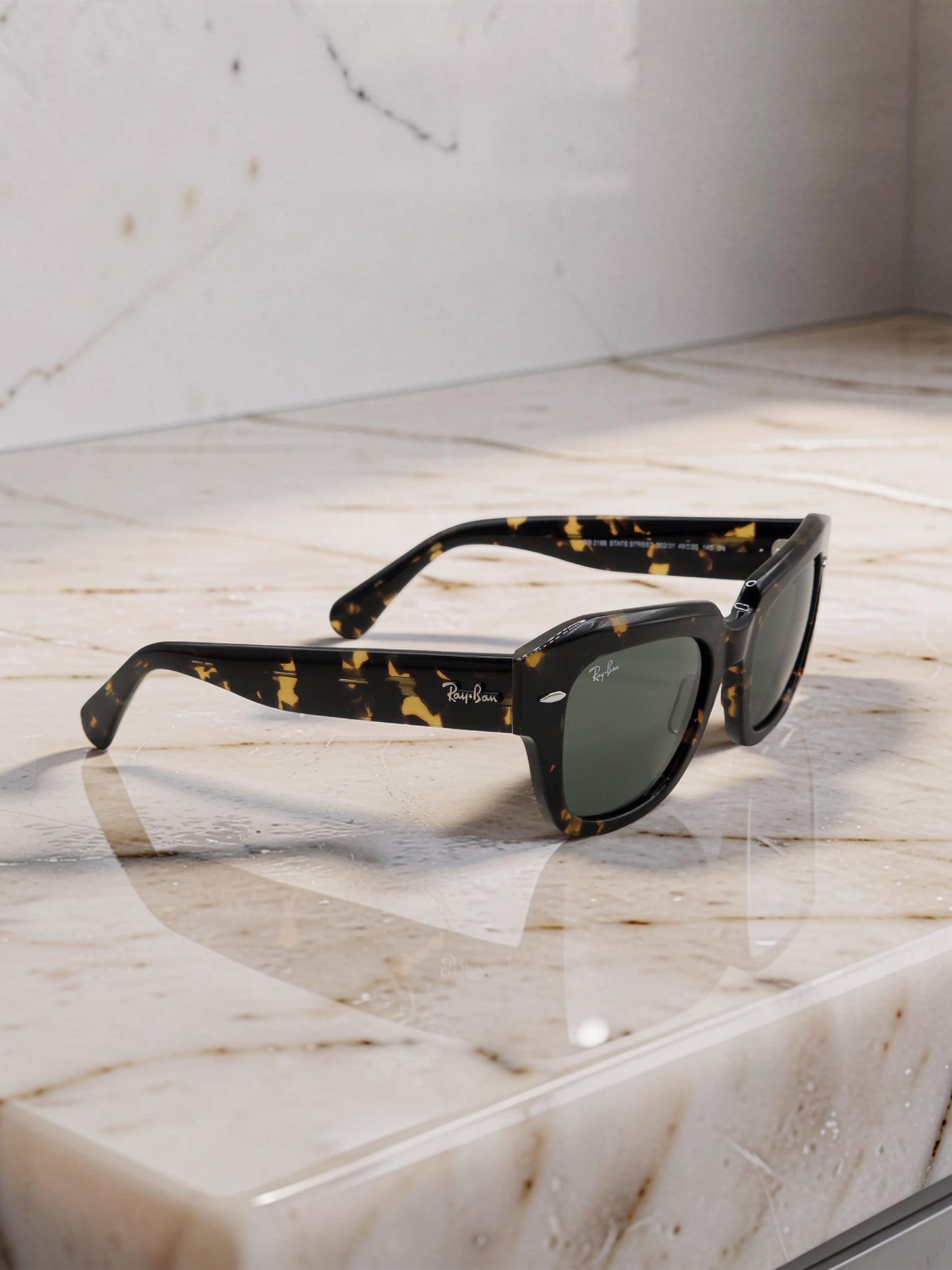 Occhiali da Sole 2186 902/31 Tartarugato Lucido con Lenti Verde G-15 – Taglia 49