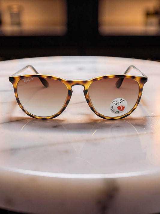 Ray-Ban Erika RB 4171 710/T5 Havana Chiaro con Lenti Marroni Polarizzate – Taglia 54