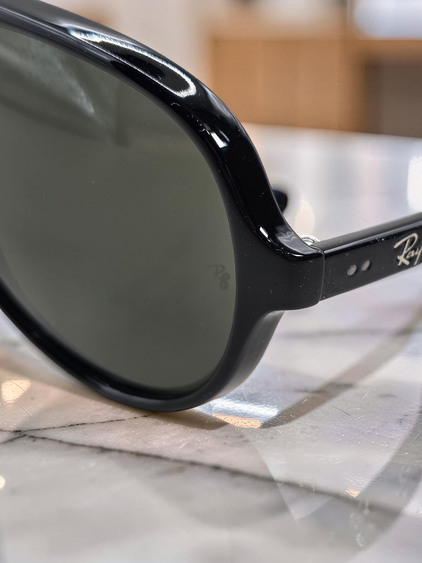 Occhiali da sole 4125 601/58 Nero Lucido con Lenti Verde G-15 Polarizzate – Taglia 59