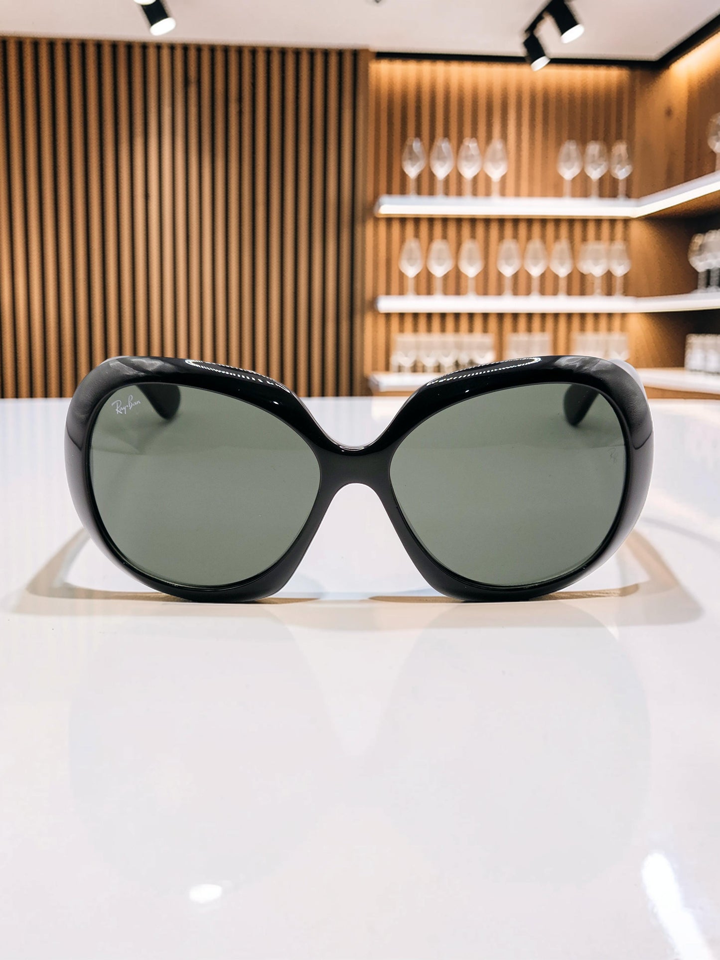 Occhiali da sole 4098 601/71Nero Lucido con Lenti Verde Classico – Taglia 60