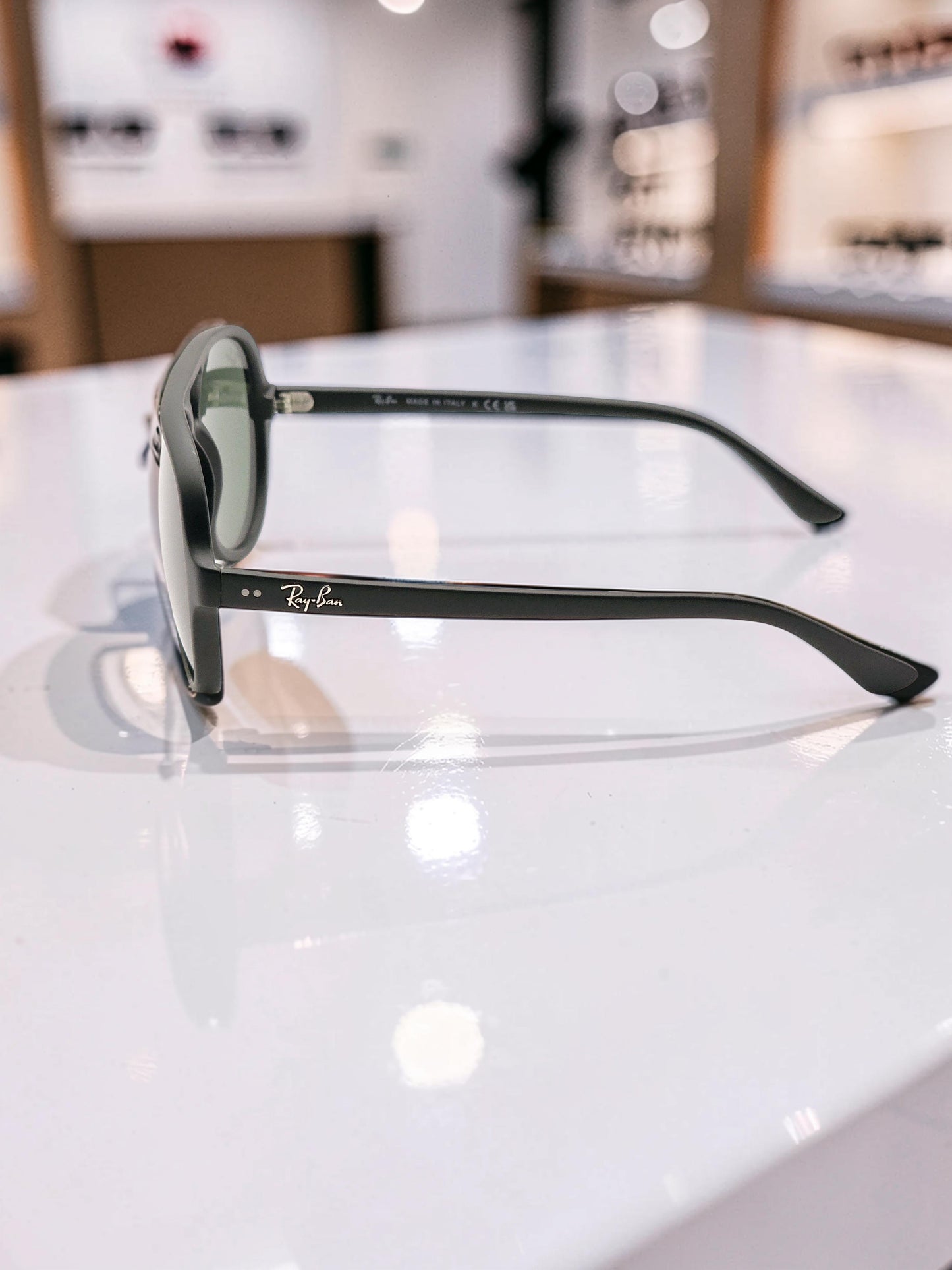 Occhiali da sole 4125 601S Nero Opaco con Lenti Verde Classico G-15 – Taglia 59