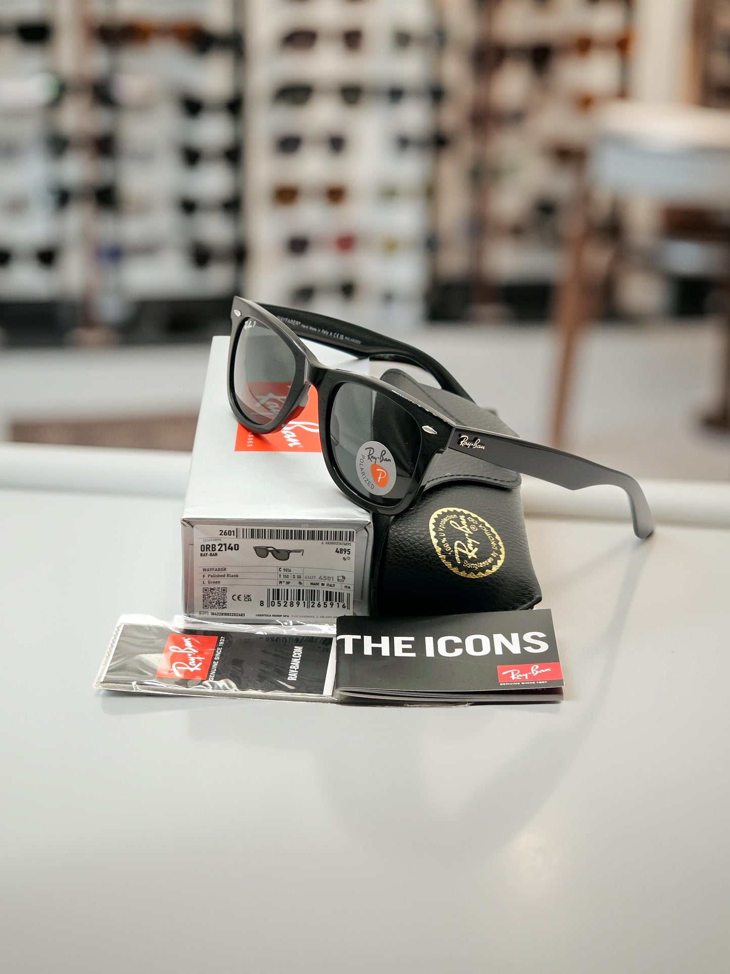 Occhiali da sole 2140 901/A Nero Lenti G-15 Classiche – Taglia 50