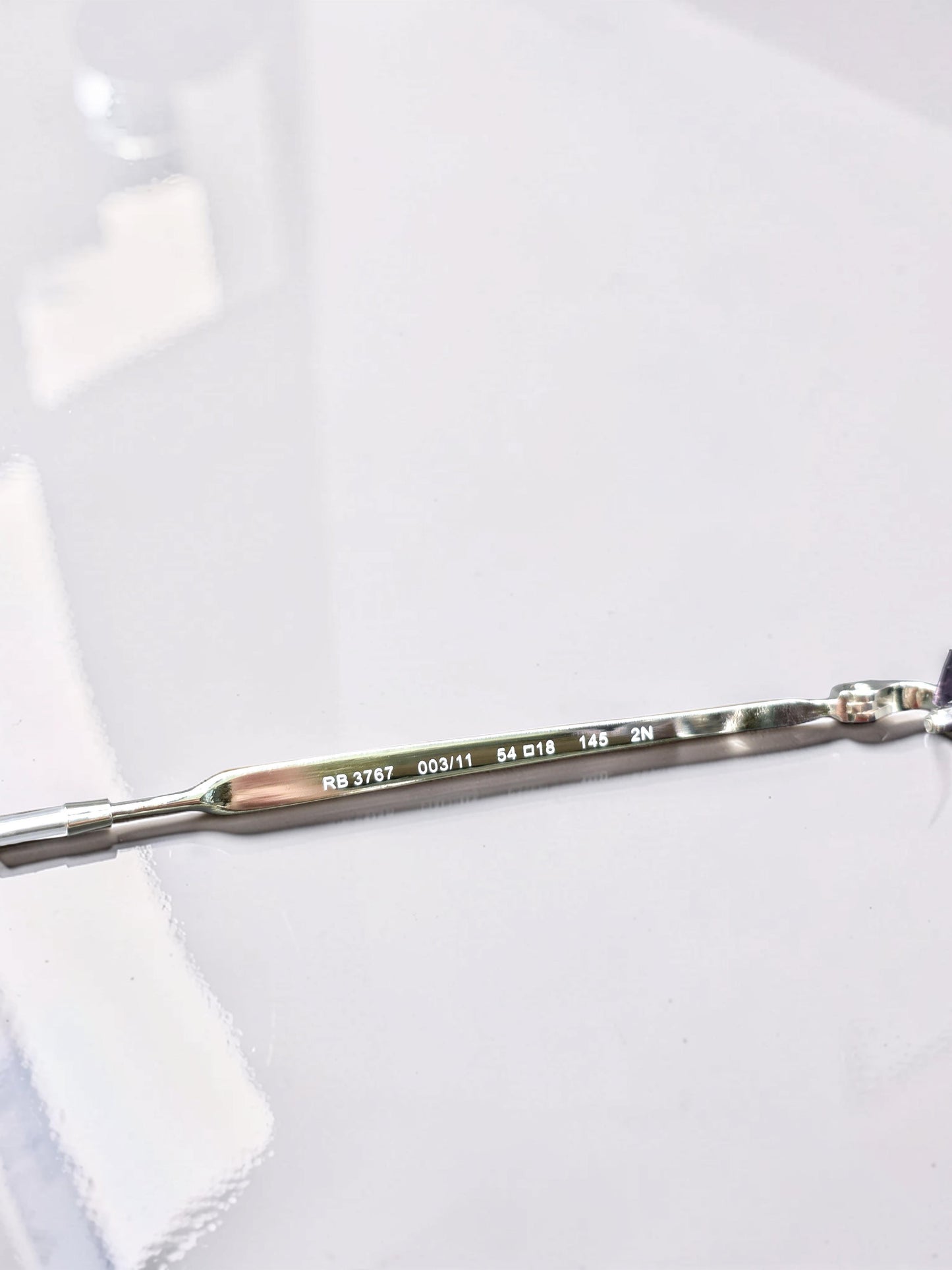 Occhiali da sole 3767 003/11 Argento Lucido con Lenti Grigio Sfumate – Taglia 54