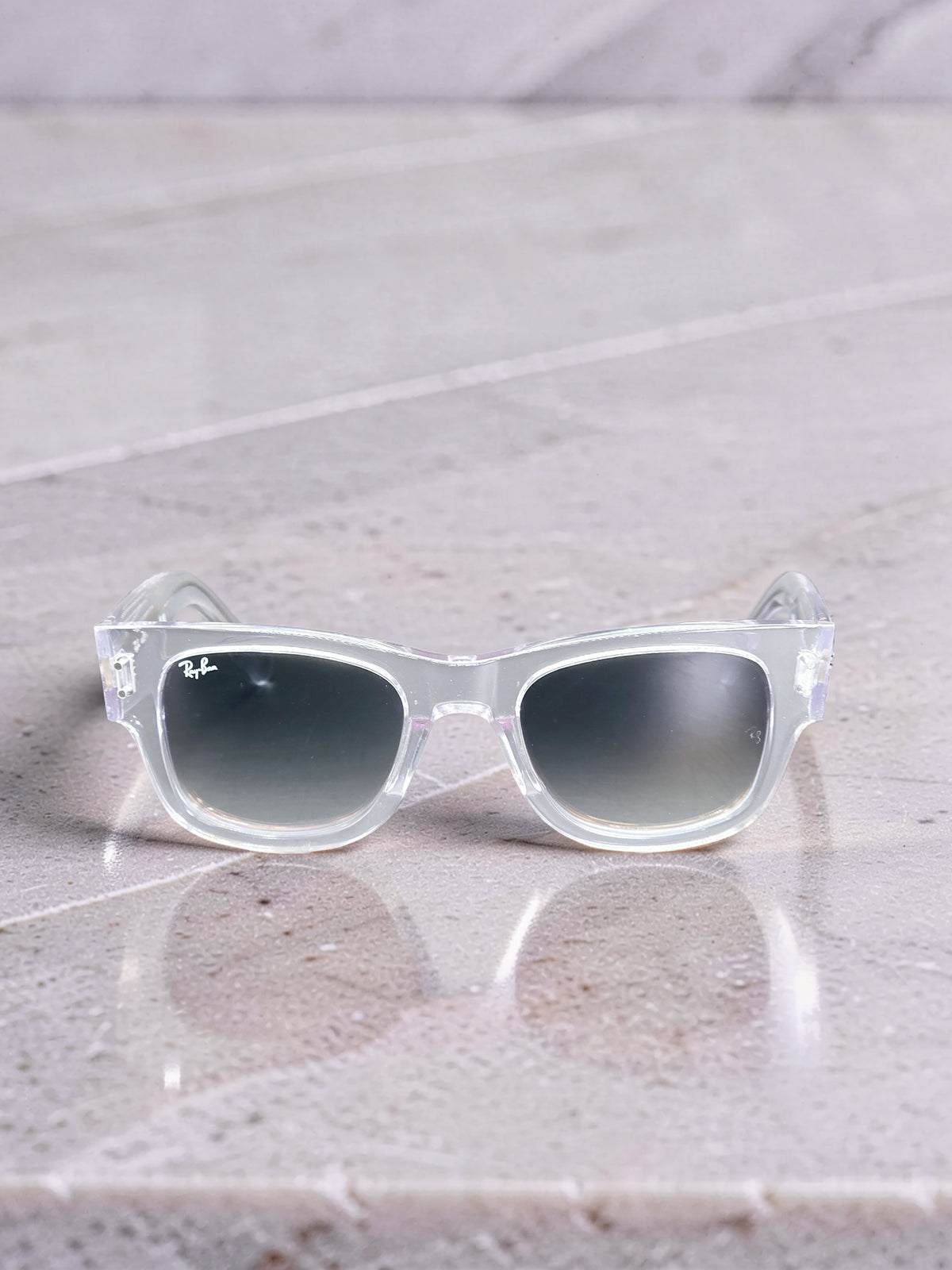 Sunglasses Occhiali da Sole Lunettes 0840S 6765/32 Striped Blue/Blu Striato - Grey Gradient Lenses UV400