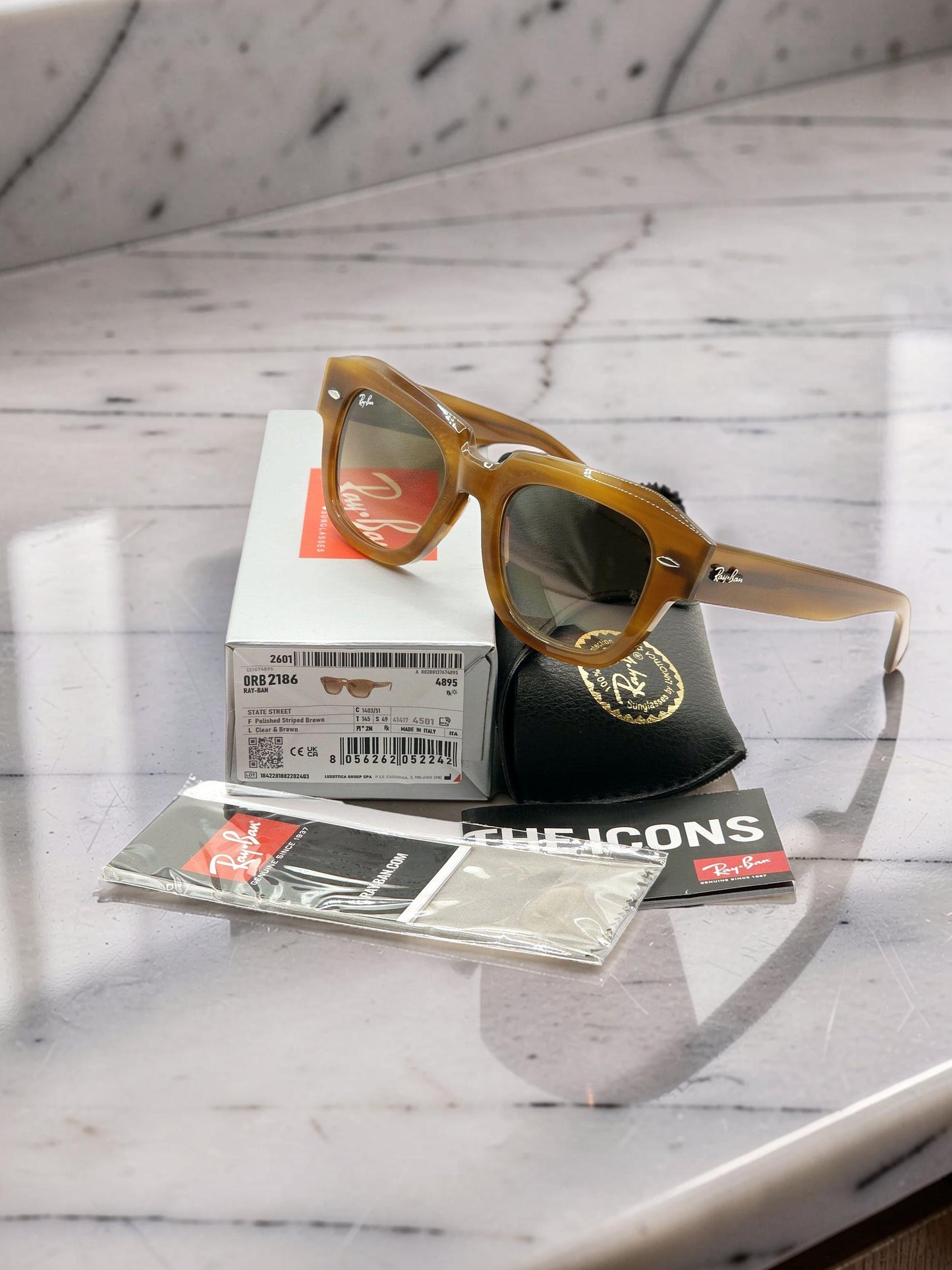 Occhiali da Sole 2186 1403/51 Tartarugato Marrone Sfumato